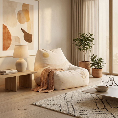 Soft Printed Bean Bag Chair